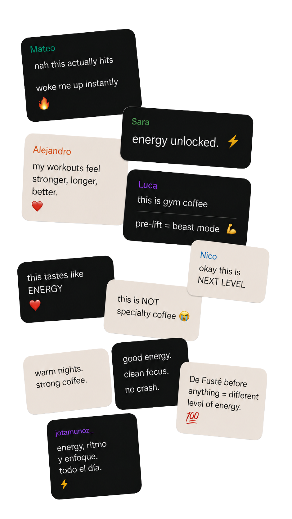 Energy reactions — real customer quotes